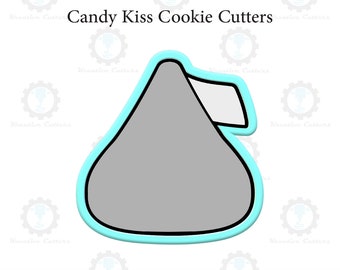 Candy Kiss Cookie Cutters | With Imprint Cutter Option