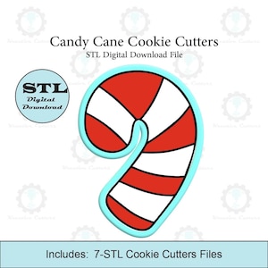 Candy Cane Cookie Cutters | STL File