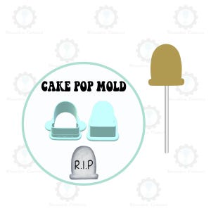 Tombstone Cake Pop Mold   Deluxe Cutter  Popper