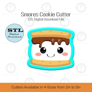 Smores Cookie Cutter   STL File
