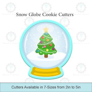 Cortadores de galletas con forma de bola de nieve