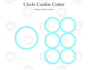 Circle Cookie Cutter | Single Cutter & Multi Cutter Options