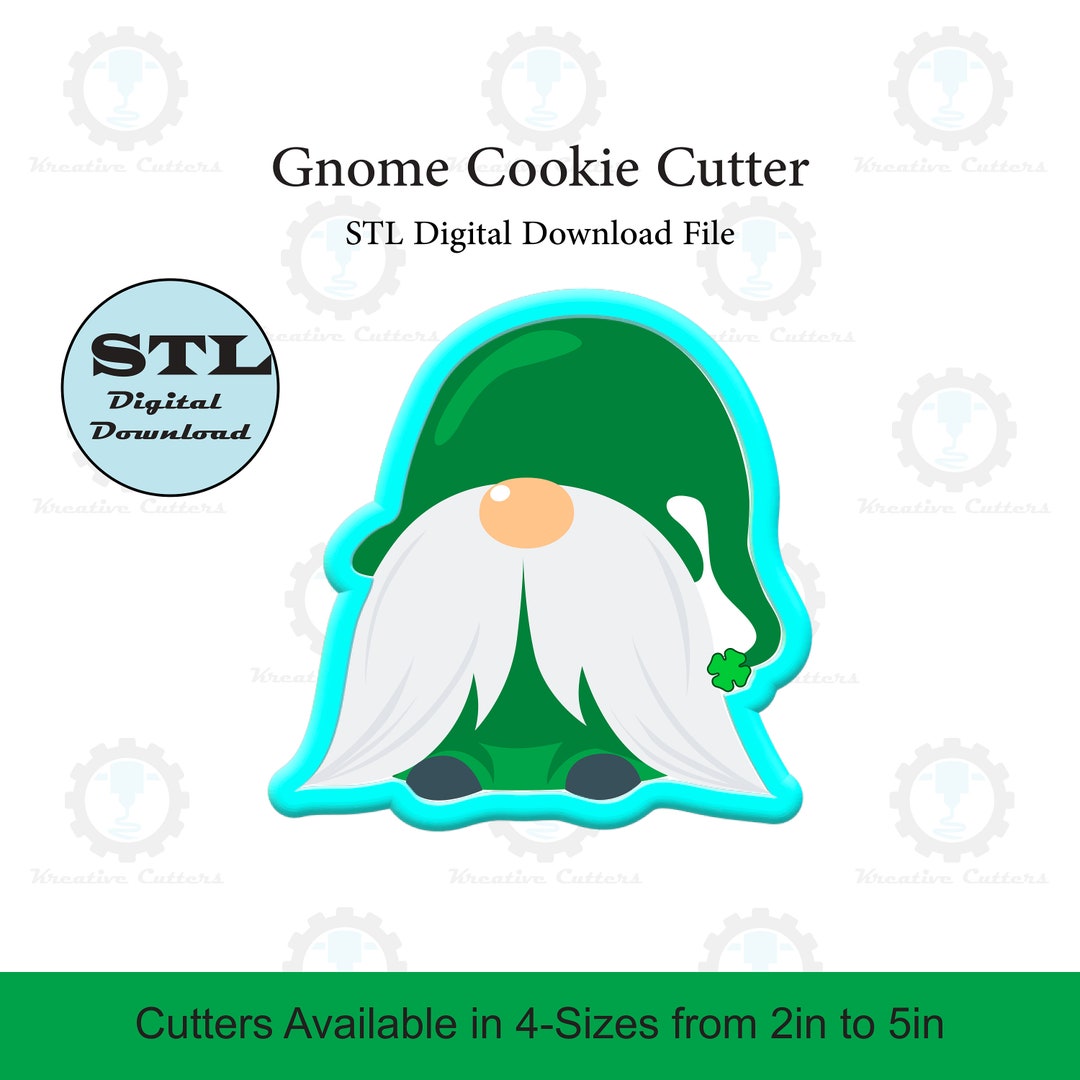 Gnome Cookie Cutter STL File Etsy