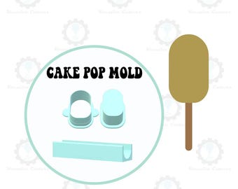 Cakesicle Mold | Large 3in x 1.75in Deluxe Cutter, Popper and Tray Options