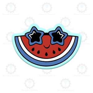 Watermelon with Sunglasses Cookie Cutters