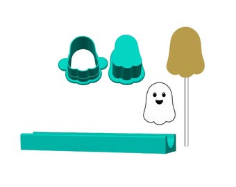 Ghost Cake Pop Mold | Deluxe Cutter, Popper, and Tray Options