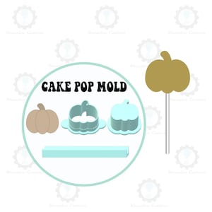 Fall Pumpkin Cake Pop Mold | Deluxe Cutter, Popper, and Tray Option