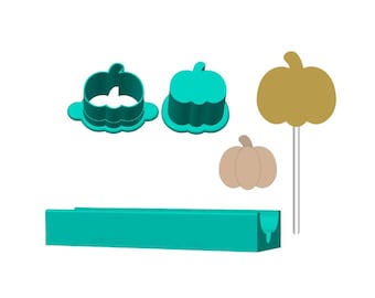 Fall Pumpkin Cake Pop Mold | Deluxe Cutter, Popper, and Tray Options