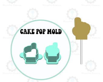 Foam Hand Cake Pop Mold | Deluxe Cutter, Popper