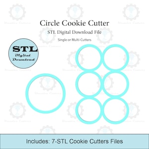 Circle Cookie Cutter | Multi Cutter | STL File