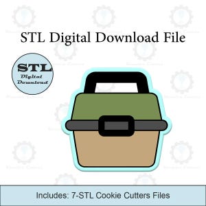 Fishing Tackle Box Cookie Cutters   STL File