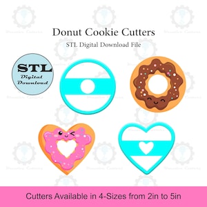 Donut Cookie Cutter Set | STL File