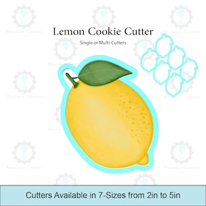 Lemon Cookie Cutter | Single Cutter & Multi Cutter Options
