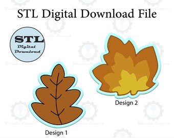 Koekjesvormpjes herfstbladeren | STL-bestand