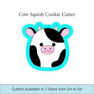Cortadores de galletas con forma de vaca aplastada