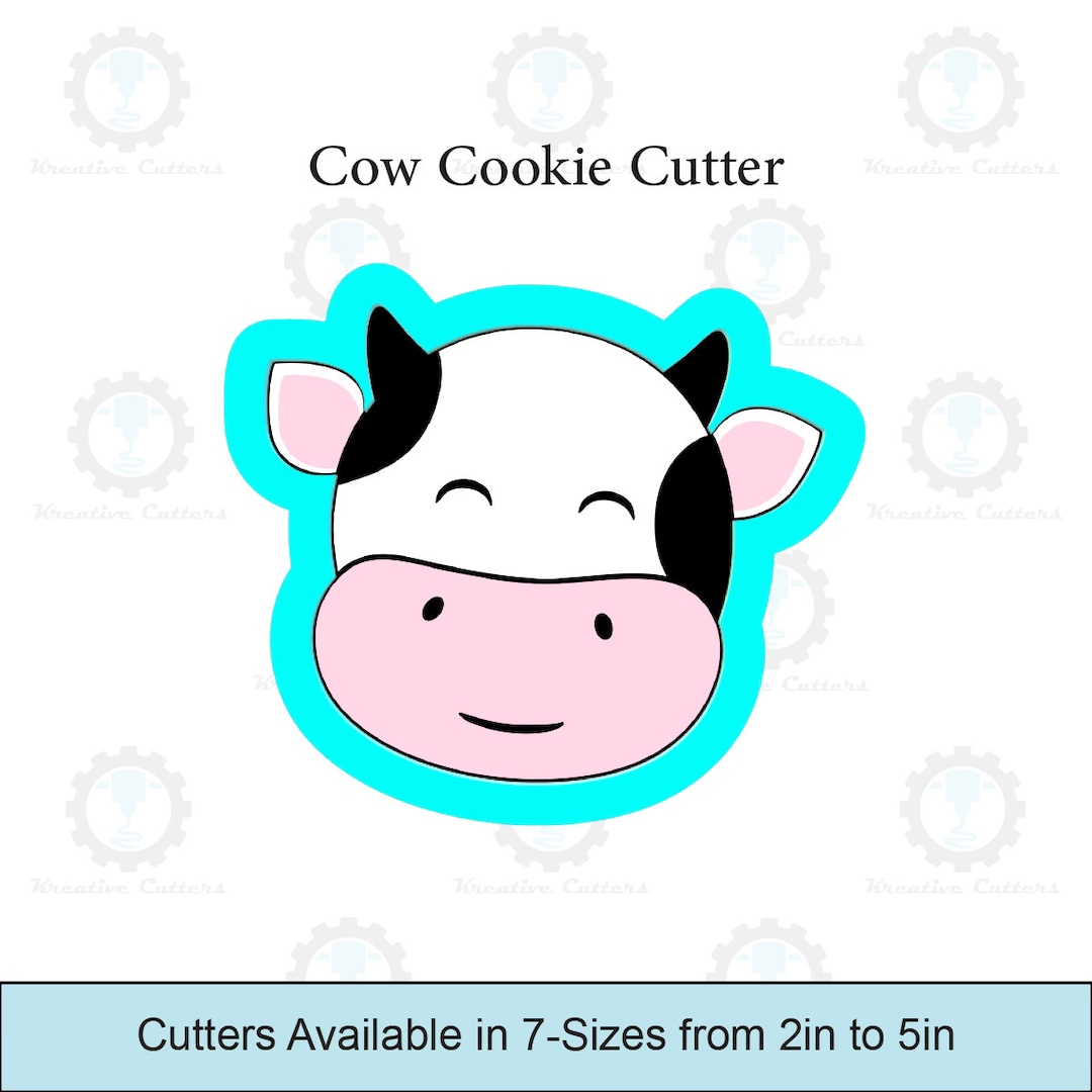 Cow Cookie Cutter Etsy