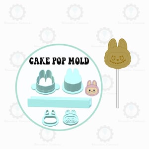 Fluffy Monster Cake Pop Mold   Deluxe Cutter  Popper  and Tray Option