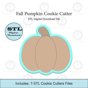 Fall Pumpkin Cookie Cutter   STL File