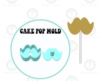 Mustache Cake Pop Mold | Single or Multi-popper