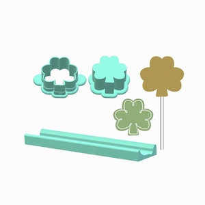 Shamrock Cake Pop Mold |Deluxe Cutter, Popper, and Tray Option