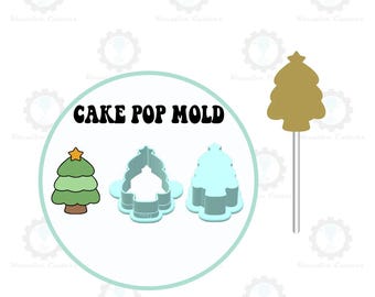 Christmas Tree Cake Pop Mold | Deluxe Cutter, Popper