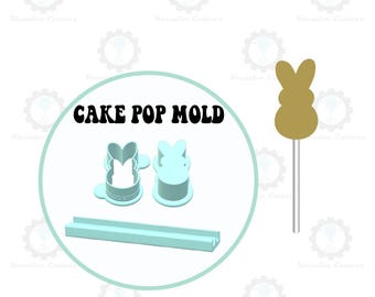 Easter Bunny Cake Pop Mold | Deluxe Cutter, Popper, and Tray Option