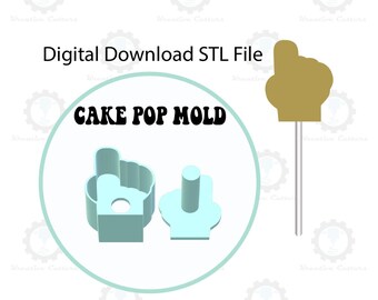 Molde de espuma para bolo pop digital para download em arquivo STL