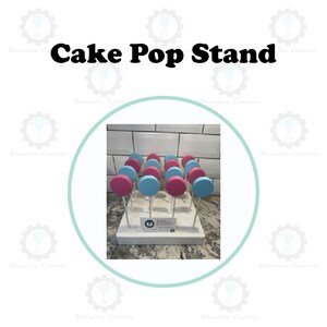 Cake Pop Ständer für Visitenkarten (Weiß/16 Holes)