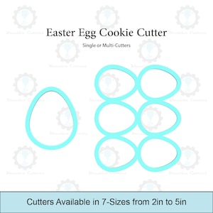 Easter Egg Cookie Cutter | Single Cutter & Multi Cutter Options