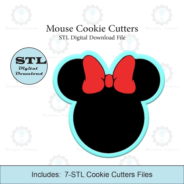 Girl Mouse Cookie Cutter | STL File