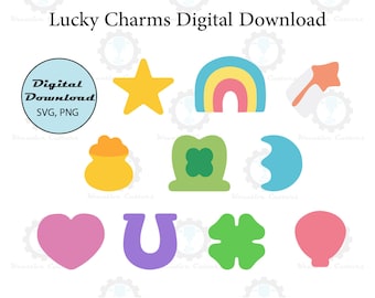 Lucky Charms Clipart | PNG / SVG Digital Download