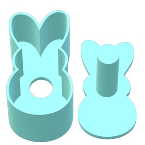 Easter Bunny Cake Pop Mold with 9in Tray | Digital Download STL File image 6
