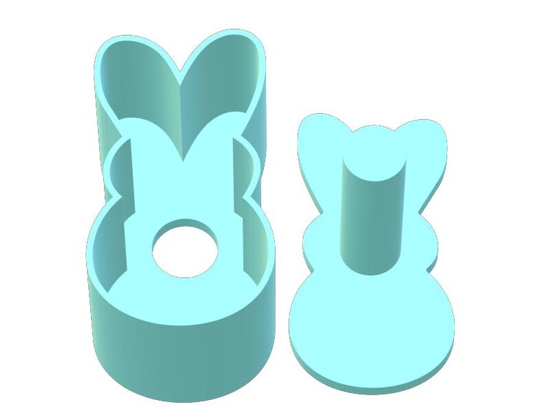 Easter Bunny Cake Pop Mold with 9in Tray | Digital Download STL File image 6