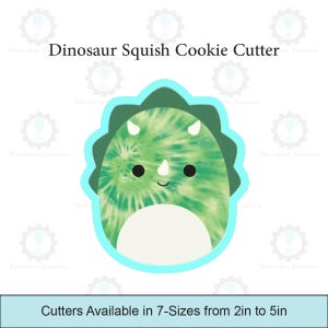 Cortadores de galletas de dinosaurio aplastado