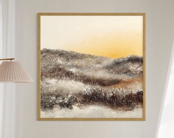 Room Brown Decor, Abstract Landscape