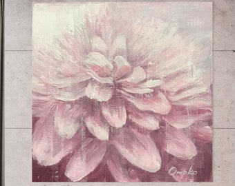 Abstract Paintings, Original Painting, Pink Flowers