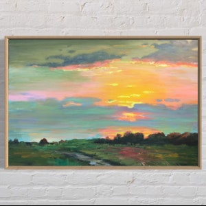 Original Abstract Oil Landscape Canvas Art for Living Room,Painting in the interior, Paintings on canvas original, Landscape wall