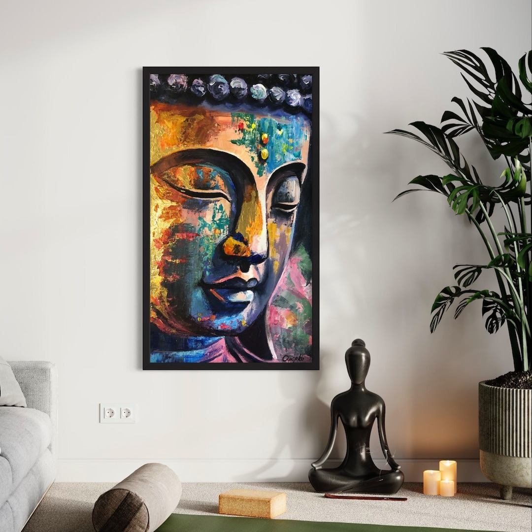 Zen Buddha Wall Art Canvas for Meditation and Home Decor - Etsy