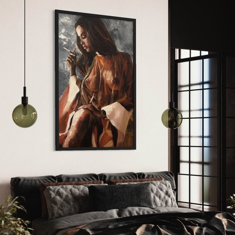 Original Nude Painting Nude Girl Wall Art Nude Breast Art Etsy Australia