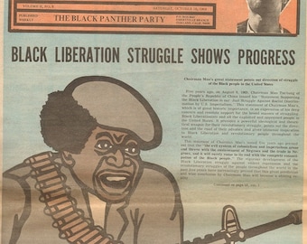 Black Panther Party Newspaper Cover /"Year of the Youth/" Poster 12x18