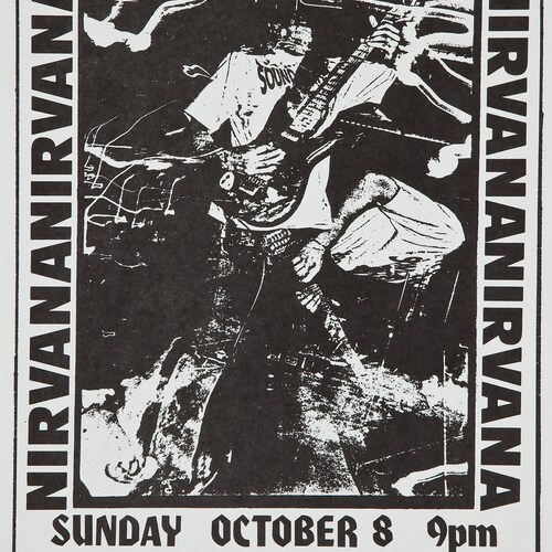 Nirvana Poster Nirvana Concert Poster Nirvana Kurt Cobain Etsy UK