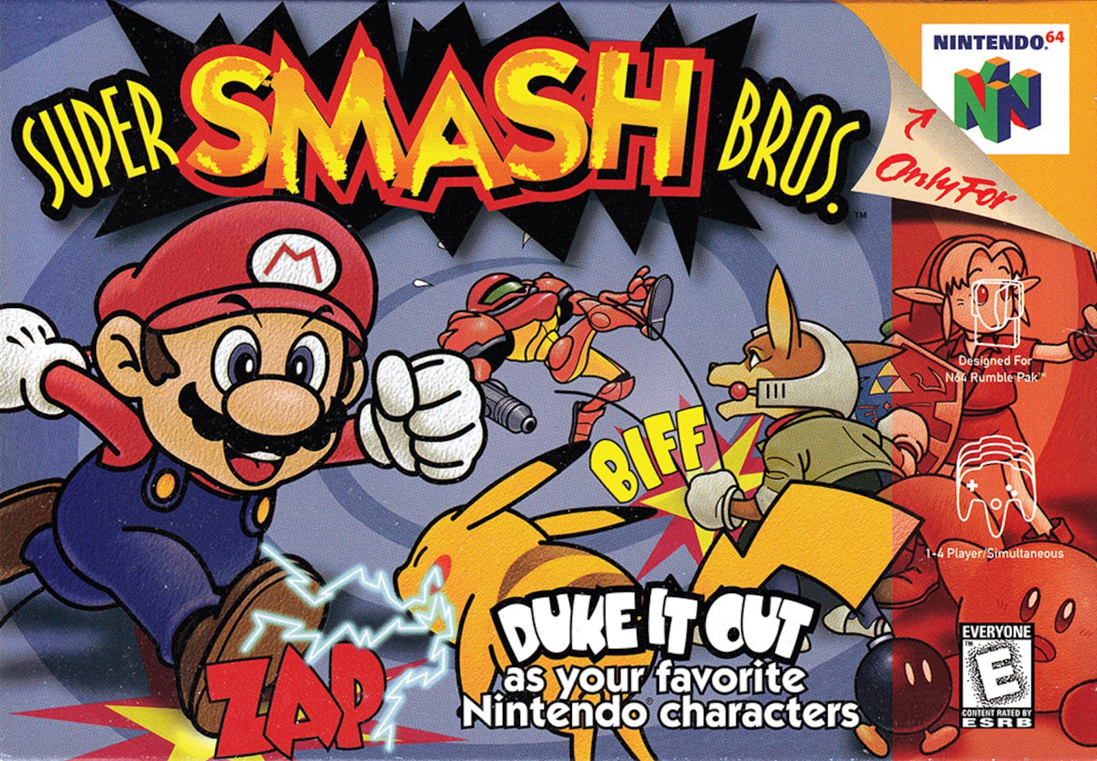 super-smash-bros-n64-box-art-poster-18x12-etsy