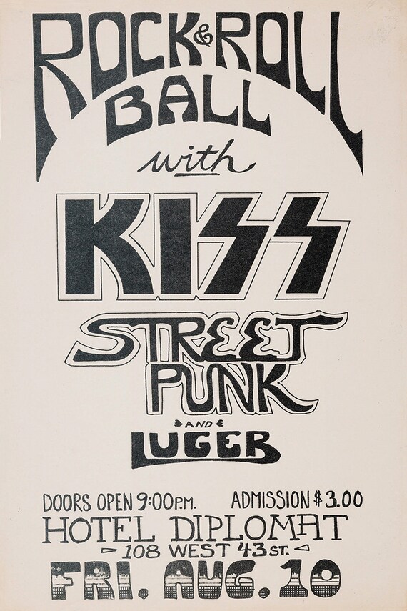 KISS Concert Poster 12x18 Etsy