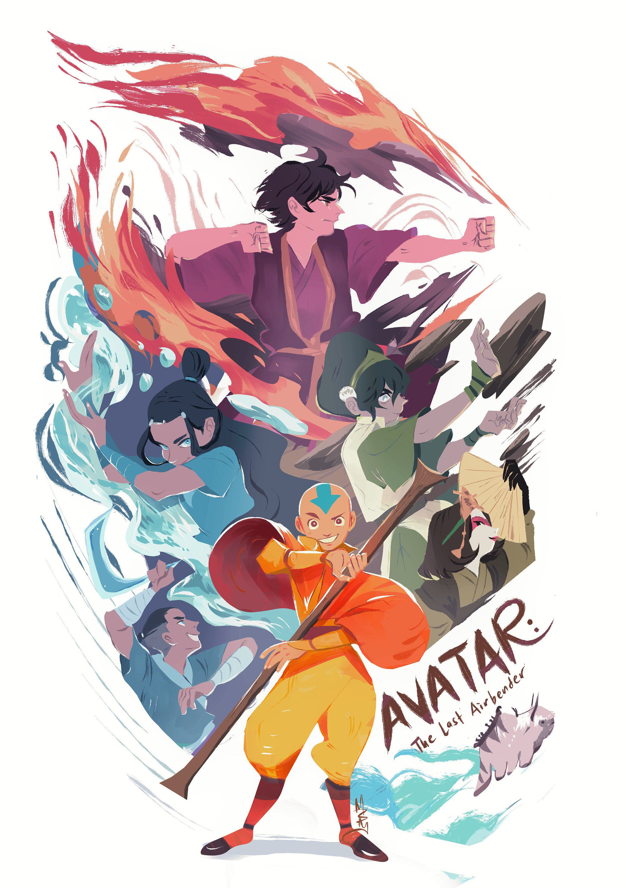 Avatar The Last Airbender Poster v2 Etsy