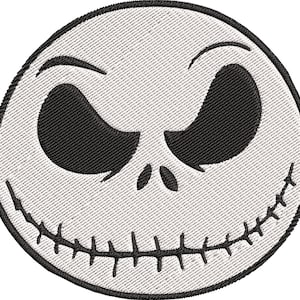 Jack Skellington Embroidery Design 3 Sizes Digital Instant Download