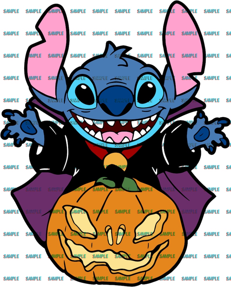 Download Stitch Halloween SVG Vector Layered Disney Cricut | Etsy