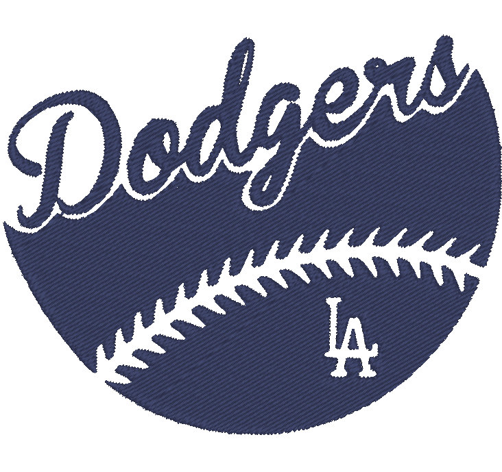 Dodgers Baseball Embroidery - PES Instant download - Brother Ready - Bernina -