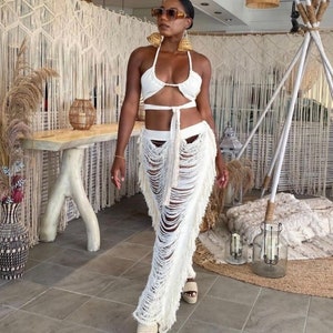Tulum Pants Beach White Beach Ropa De 