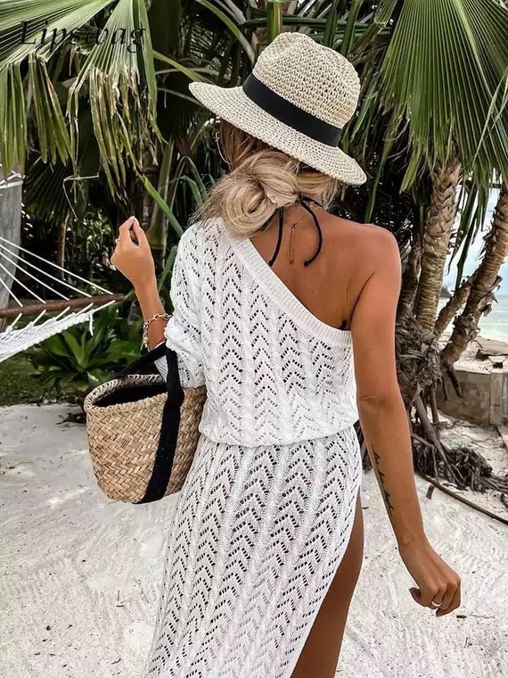 Maxi Dress Beach Cover up White Beach Ropa De Playa Beach - Etsy Australia