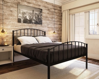 Extra Strong Steel Platform Bed Frame With Mesh Base - Wroxham - Etsy